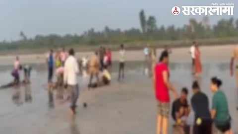 Diveagar Beach Drawn 8 Students from Pune Alandi