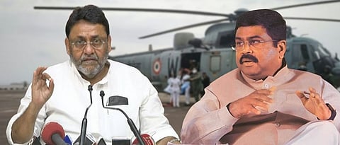 ncp leader nawab malik slams petroleum minister dharmendra pradhan