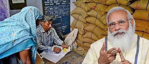 BJP planning PM Narendra Modi and Lotus picture on ration kit