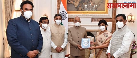 Sambhajiraje meets president