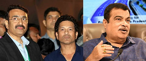 Sandeep Joshi with Sachin Tendulkar