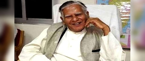CM Bhupesh Baghels father Nand Kumar Baghel arrested