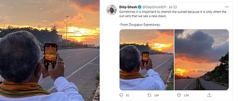 west bengal bjp state president dilip ghosh leaves for himalaya