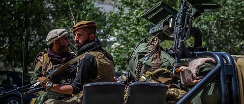 talibani forces in afghanistan gather at panjshir province gate