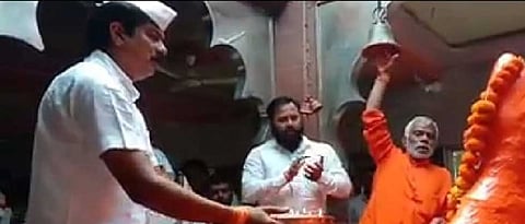 Activists opened the temple; Chandrakant Patil attended