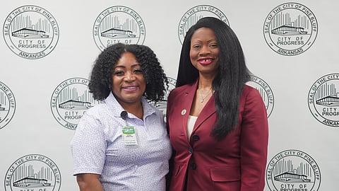 Tomekia Moore, Executive Director, Arkansas Community Action Agencies Association;
Tiffany Curengton, Store Director, Super 1 Foods
