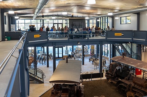 Close to 100 community leaders gathered at the Earthmoving Learning Center in Elkader to celebrate the launch of the Thrive Iowa of Fayette and Clayton counties.