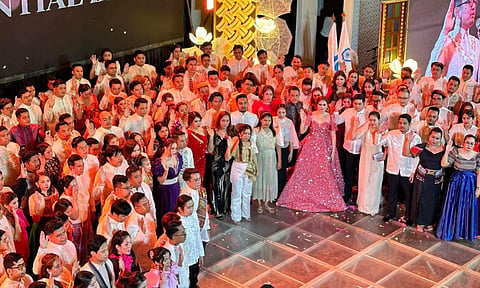 Pres. Charinna Barro-Quilaneta and over 170 Presidents in their induction ceremony presided by 2024 National President, Atty. Mark Peter Quilaneta