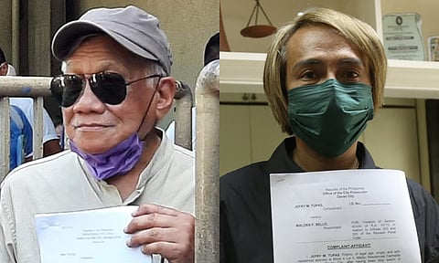 Walden Bello (left), Jefry Tupas (right)