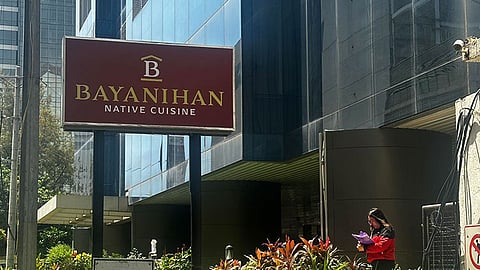 SIGN. The signage right outside FLB Corporate Center facing Ayala Center Cebu.