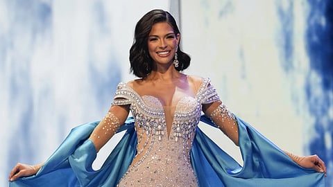 USING BEAUTY. Miss Nicaragua Sheynnis Palacios participates in the evening gown category during the 72nd Miss Universe Beauty Pageant in San Salvador, El Salvador, Saturday, Nov. 18, 2023. The 23-year-old communicologist went on to win the competition, the first to wear the crown from her country. Miss Nicaragua pageant director Karen Celebertti has been accused of using beauty pageants to overthrow the Nicaraguan government.