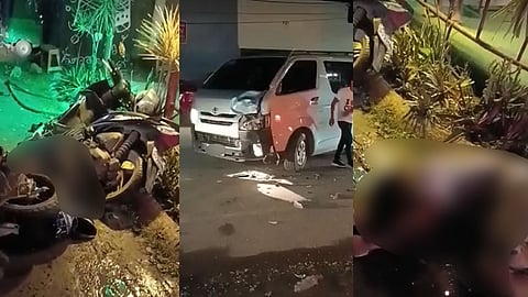 1 dead, another hurt in motorcycle-van collision in Lapu-Lapu City