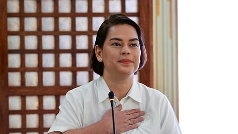 MANILA. Vice President Sara Duterte.