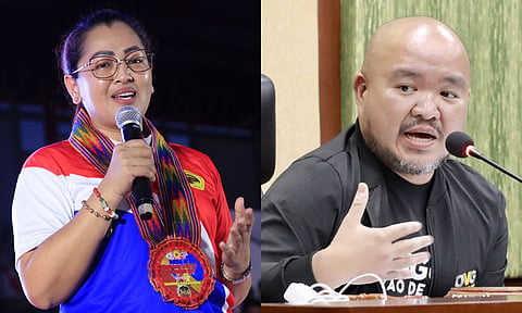 Davao de Oro Governor Dorothy "Dotdot" Gonzaga (left), Vice Governor Jayvee Tyron Uy (right)