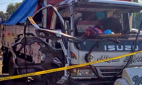 An unknown individual allegedly threw a grenade at a truck near the Barangay JP Laurel in Panabo City, close to the border of Davao City on Wednesday evening, April 24. The driver and passenger of the truck were injured in the attack.