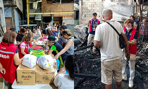 The City Government of Davao, through the City Social Welfare and Development Office, provided assistance to the families affected by the fire at Purok 4 in Barangay 76-A, Bucana on Sunday, April 7.