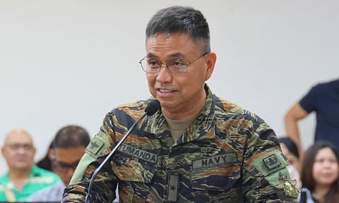 Naval Forces of Eastern Mindanao (NFEM) Commodore Alfonsin Tumanda Jr.