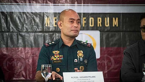 CEBU. Police Regional Office-Central Visayas (PRO 7) spokesperson Lieutenant Colonel Gerard Ace Pelare attends a media forum on Tuesday, July 23, 2024.