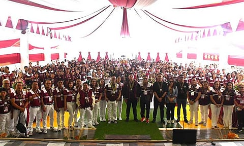Davao City Mayor Sebastian “Baste” Z. Duterte visited the Davao Region delegates to check on the athletes and deliver a message on Tuesday morning, July 9, 2024, in Cebu City.