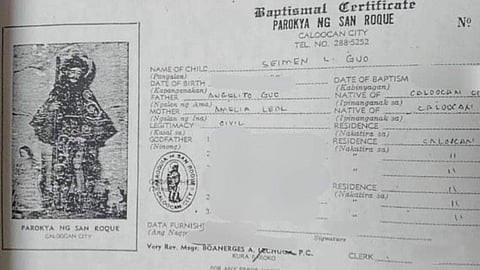 Guo siblings’ baptismal certificates ‘fake’
