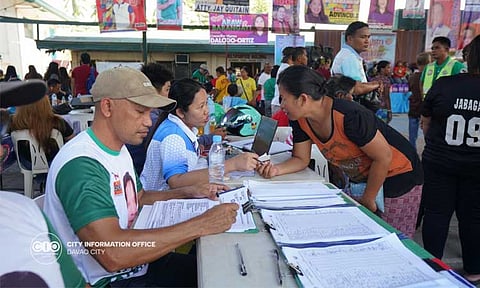 A scene during the Serbisyo Caravan of the City Government of Davao in Barangay Alambre, Toril District last April 26, 2024. The event was conducted in line with the celebration of the 34th Araw ng Barangay Alambre.