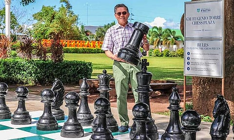 SPECIAL GUEST. First Asian grandmaster (GM) and World Chess Hall of Fame inductee Eugene Torre will guest in the 4th Cong. Alan R. Dujali National Open and Team Rapid Chess Championships kicks off on September 28 and 29, 2024, at the Payag Grill and Folk House, Maria Clara Resorts Compound, in Panabo City, Davao del Norte.