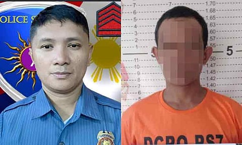Police Staff Sergeant Noel Marundan (left) was killed in an encounter with a former rebel, identified as Nestor Dabawnon Ansayod, alias "Osie." Ansayod (right), in Sitio Alon, Barangay Malabog, Paquibato District on Wednesday afternoon, November 6, 2024.