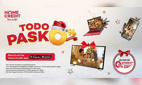 Home Credit Philippines' “Todo Pasko“ offerings.