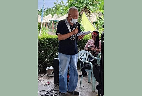 Veteran author and columnist Florencio "Chito" Gavino III during the launching of his 28th book, The Real State of Our Nation, on December 10, 2024.