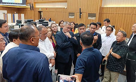 Davao City councilors spoke to some members of the Iglesia ni Cristo (INC) on Tuesday, January 7, 2025 during the regular session, in relation request for a temporary closure of several streets in the city to accommodate the Simultaneous Nationwide Peace Rally organized by their church. The peace rally will be on January 13, 2025.