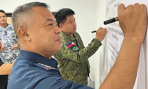 The Provincial Joint Security Control Center and the Municipal Joint Security Control Centers reconvened on January 10, 2025, at Dimalupig Hall in the Davao de Oro Provincial Police Office.