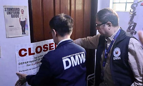 The Department of Migrant Workers (DMW) closed five branches of Hikari Japanese Learning Center Corporation, including locations in Panabo City, Davao del Norte, Manila City, Rosario (Cavite), Davao City, and General Santos City, on Thursday, February 6.