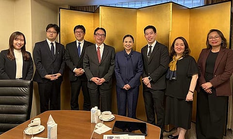 From L to R: Ms. Narumi Saito, Group 1, Business Development Department, International Business Division, Mr. Hidetaka Yamanokuchi, Group 1, Business Development Department, International Business Division, Mr. Masao Osumi, General Manager, Business Development Department, International Business Division, Mr. Shinji Fukami, Director, Senior Executive Officer, Senior General Manager of International Business Division, DTI Secretary Cristina A. Roque, DTI Assistant Secretary Englebert Josef Chua, DTI-PTIC Tokyo STR Dita Angara-Mathay, and DTI Assistant Secretary May Niña Celynne Layug.