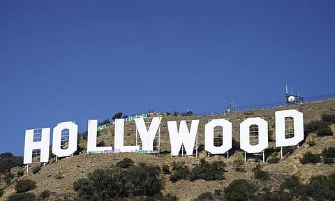 Hollywood sign.