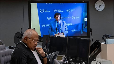 Rodrigo Duterte at The Hague trial