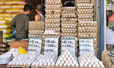 Egg prices dip slightly in Davao City, pork prices climb