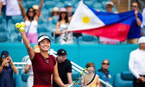 ACHIEVER OF THE MONTH. WTA1000 Miami Open semifinalist Alexandra Eala leads the Philippine Sportswriters Association (PSA) monthly achievers for March.