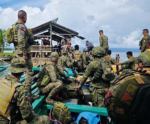 ZAMBOANGA. The Sulu-based 1102nd Infantry Brigade (1102Bde) activates and deploys Task Force Pata as part of intensified security measures for the upcoming May 12 midterm polls. The personnel of the task force landed on Saturday, May 3, in the island town of Pata where they will be stationed for poll duty.