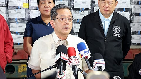 MANILA. Commission on Elections Chairman George Garcia answers questions from the media.