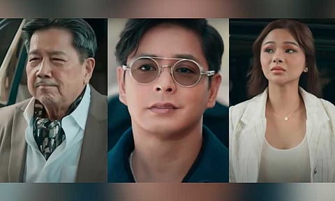 (From left) Leo Martinez, Coco Martin, and Angeli Khang in “FPJ’s Batang Quiapo.”