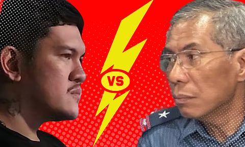 Davao City Acting Mayor Sebastian “Baste” Duterte and Philippine National Police chief General Nicolas Torre III.