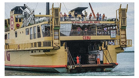 Barko nagbiyahe sa Sugbo nasangad