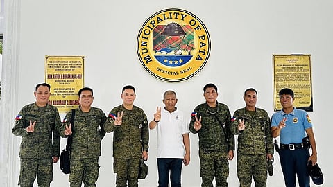 ZAMBOANGA. The 21st Infantry Battalion (21IB) turnovers the Area of Operation in Pata, Sulu, to the 104IB, ensuring operational continuity and strengthened collaboration between military forces and the local government. The turnover was the highlight of the visit of Brigadier General Alaric Avelino Delos Santos, 1102nd Infantry Brigade commander, and his staffs, to the municipality on Sunday, August 24, 2025. (SunStar Zamboanga)