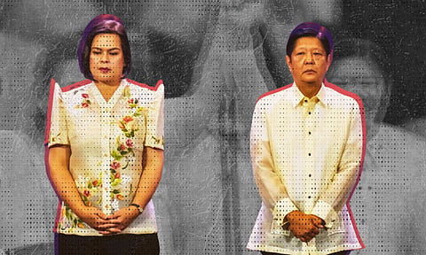 Vice President Sara Duterte and President Bongbong Marcos lead the Basic Education Report 2024 at the Sofitel Philippine Plaza Manila in Pasay City on January 25, 2024.