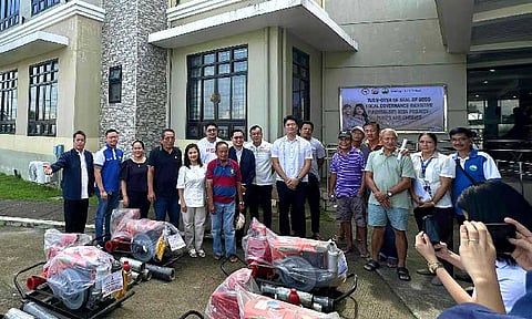 Lubao farmers get P1.1-M equipment
