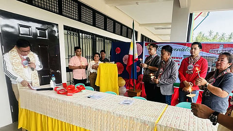 ZAMBOANGA. Councilors Benjamin Guingona, IV and Frederick Atilano (2nd and 3rd from right, respectively) lead the turnover of a newly-constructed P21.28 million two-storey, eight classroom building to the national high school in Calabasa village, Zamboanga City on Monday, September 8, 2025. The construction of the school building was funded by the city government in 2024. (SunStar Zamboanga)