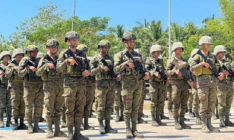 PERFORMANCE-BASED BONUS. Members of the 11th Infantry Battalion of the Philippine Army (PA) in Salag, Negros Oriental. The Department of Budget and Management on Wednesday (Sept. 24, 2025) announced the release of PHP1.64 billion for the 2023 Performance-Based Bonus (PBB) of more than 110,000 qualified officials and employees of the PA. (PNA photo by Mary Judaline F. Partlow)