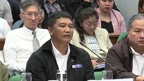 MANILA. In this file photo, Orly Regala Guteza, former security consultant for Ako Bicol Representative Zaldy Co, implicated House Speaker Martin Romualdez in the alleged anomalies involving flood control projects, claiming he delivered money to Romualdez’s residence on three occasions.