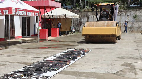 119 loose firearms destroyed in Zamboanga del Sur