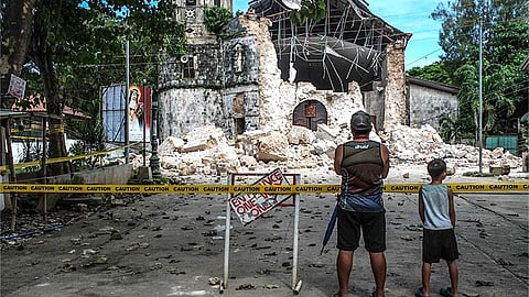 Church restoration at halfway mark;
San Isidro Labrador image still missing